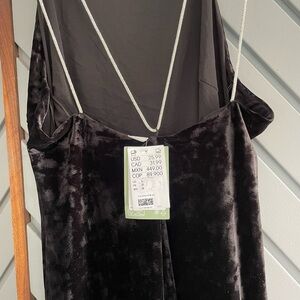 H&M velvet maxi dress NWT size L